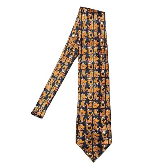 Briefly Stated Cartoon Network Scooby Doo Silk Necktie Tie Novelty Cartoon Dogs - Picture 2 of 7